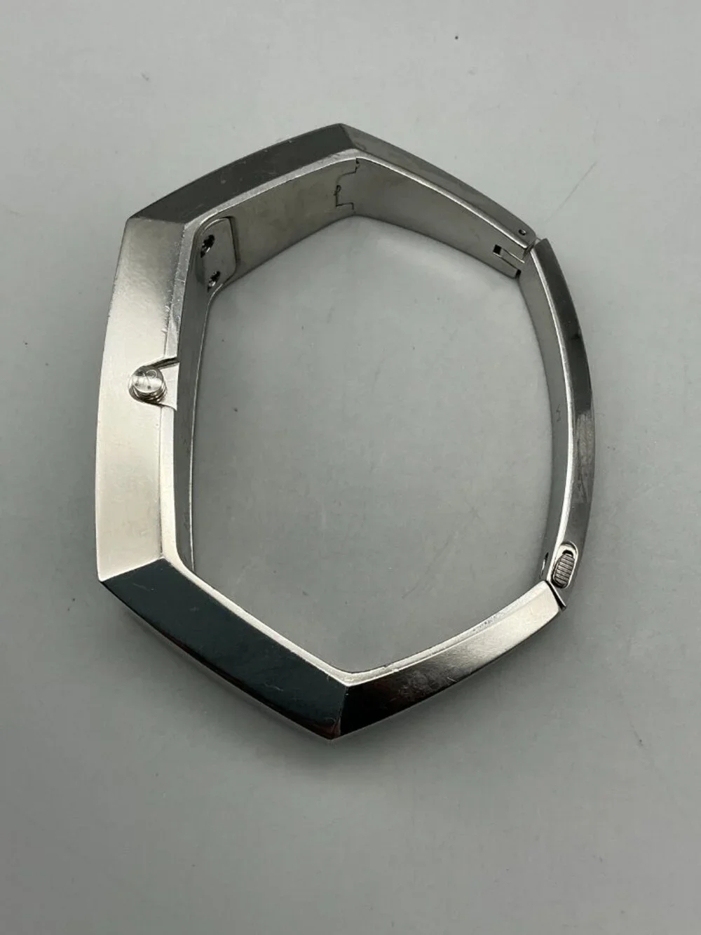 Calvin Klein Women Watch 16mm Stainless Black Rectangle Swiss New Battery 6.5